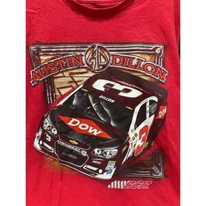 Vtg chase‎ authentics austin dillon red chevrolet #3 tee men's xl
